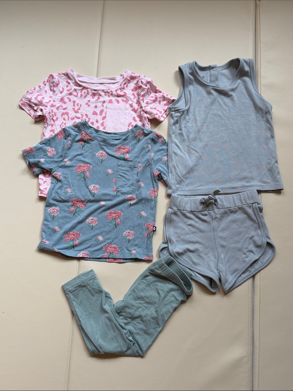 Kyte Baby 5-Piece Bamboo Bundle: Tees, Tank, Shorts & Leggings (2T-3T)